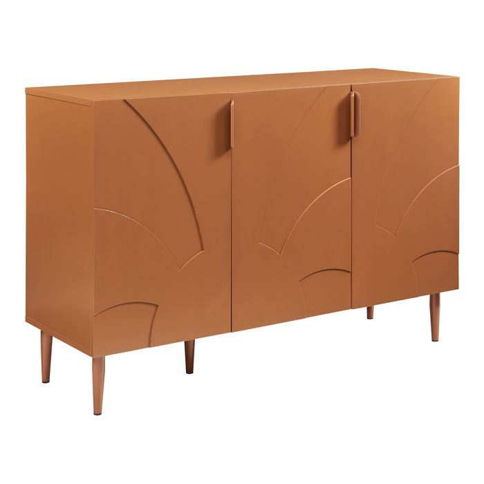 Buffet Starvili avec 3 portes 75 x 115 x 38 cm couleur rouille