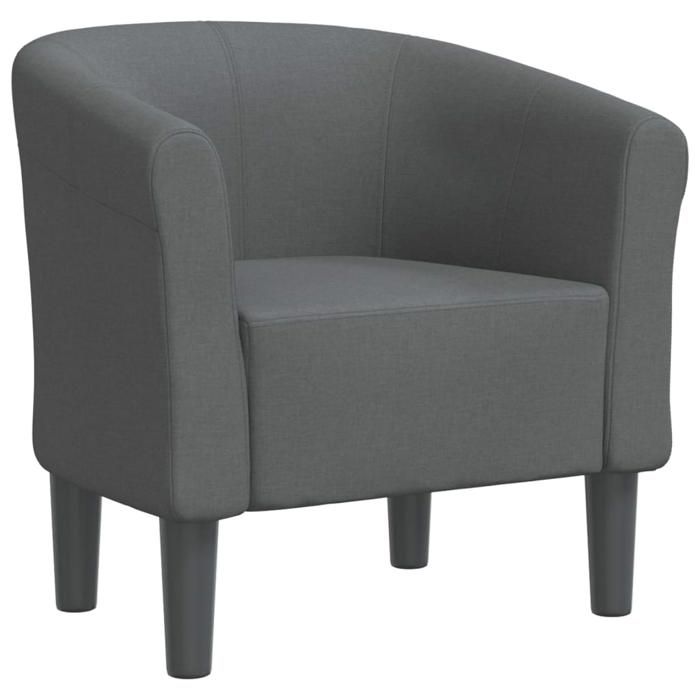 “Winter SaleTOP Fauteuil Chaise de relaxation Gris - Chaise cabriolet gris foncé tissu PRO45045