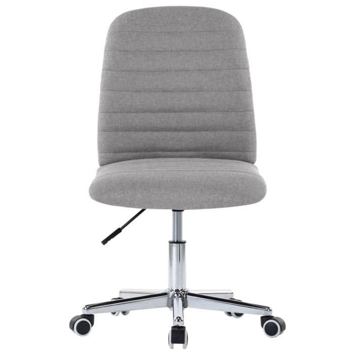 Gris Chaises de cuisine/bar - SOLOMON -[lot de 2] - Pour 2 personnes - gris clair tissu CCC465