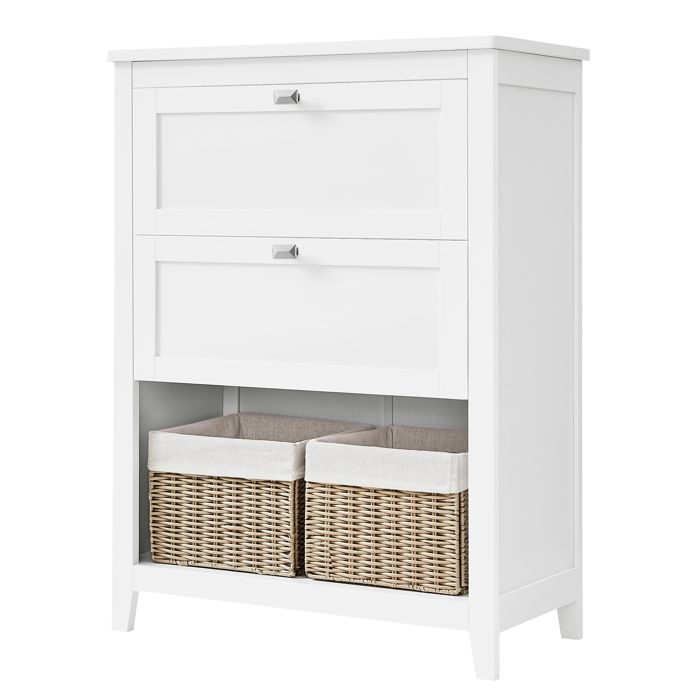 Armoire de Rangement Organisateur de Salle de Bain 2 Tiroirs avec Séparateur Ajustable 30 x 60 x 80 cm Blanc Armoire de Rangement Organisateur de Salle de Bain 2 Tiroirs avec Séparateur Ajustable 30 x 60 x 80 cm Blanc