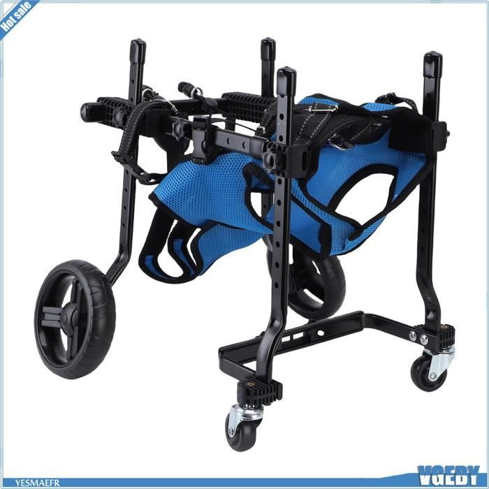 Comparer les prix de Ashata Chariot pour chien pour pattes arrière Fauteuil Roulant Réglable pour Chien avec Sac de animalerie hygiene