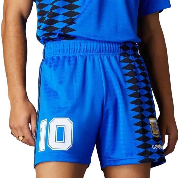 Argentine Short de Match Bleu Homme Adidas 1994