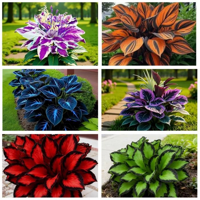 500 pièces Graines de Hosta Couleurs mélangées Graines Fleurs à