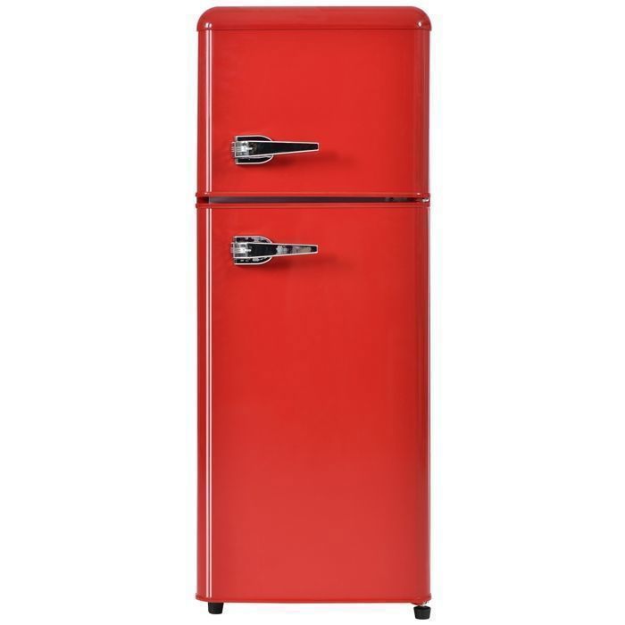 Réfrigérateur rétro EDENDIRECTcapacité totale de 92 litrescongélateur de 28 litres116 kWh/an-27 °C à 13 °CÉclairage LED