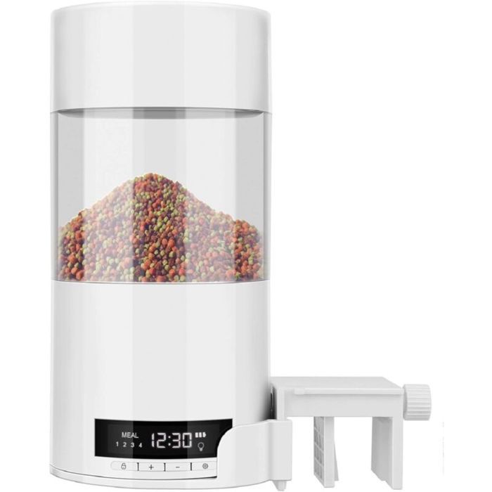 1 distributeur automatique de nourriture pour poissons 500 ml minuterie programmable anti-humidité pour aquarium domestique .