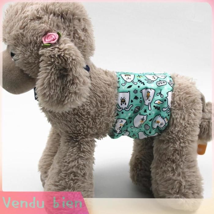 Garosa couches lavables pour chiens mâles Couches pour chiens mâles réutilisables lavables Super animalerie manteau Lapin S
