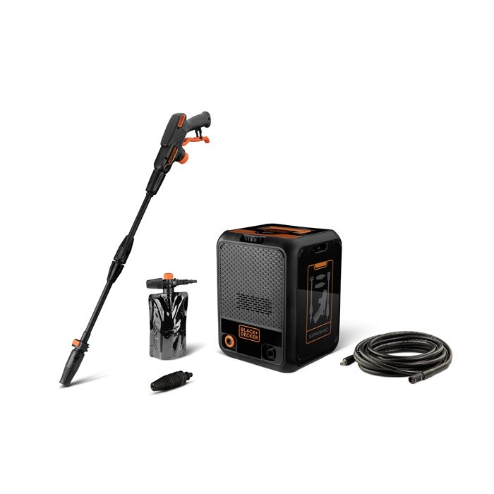 Black+Decker Nettoyeur Haute Pression BXPW1900C Compact (1.900 W 150 bar 460 l/h)