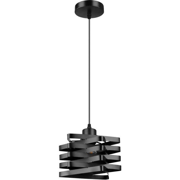 Lampe suspendue de plafond en fer forgé rouillé petit lustre Vintage industriel rétro en métal ampoule E27 lanterne suspendue