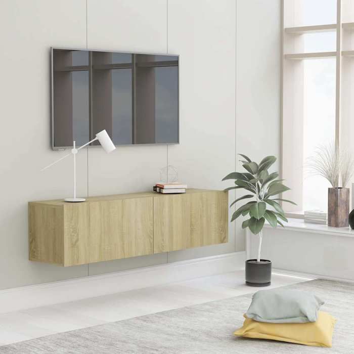 Basboard salon VIDAXL Meuble HIFI Chêne sonoma 120x30x30 cm Bois d’ingénierie[5833]