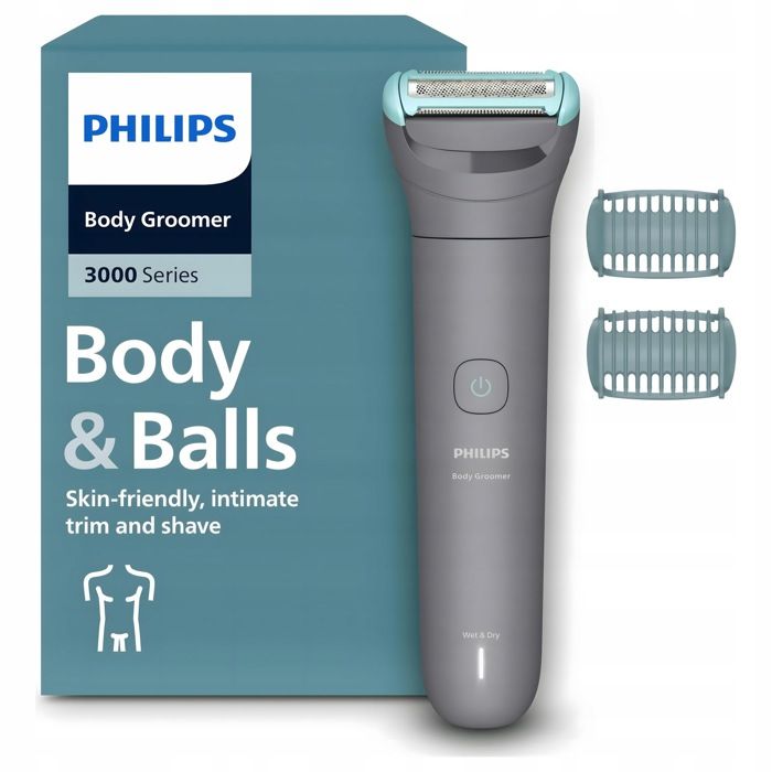 Philips Bodygroom série 3000 Tondeuse pour hommes avec Triple protection taille des poils et rasage des zones intimes rasage de près qui respecte la peau 100% étanche autonomie 80 min BG348015 - vue 6