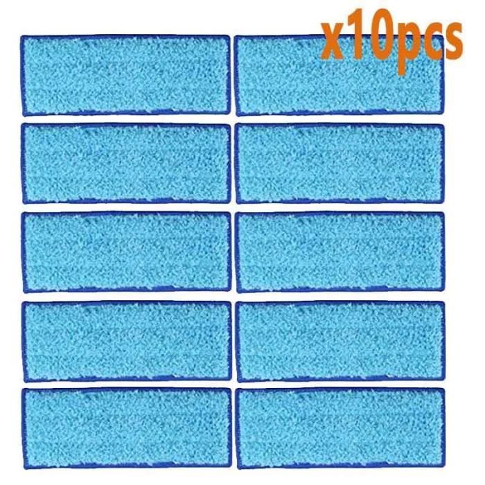 Lot De 10 Tampons De Nettoyage Lavables Pour Braava Jet 240/241 - Wet Pad Bleu