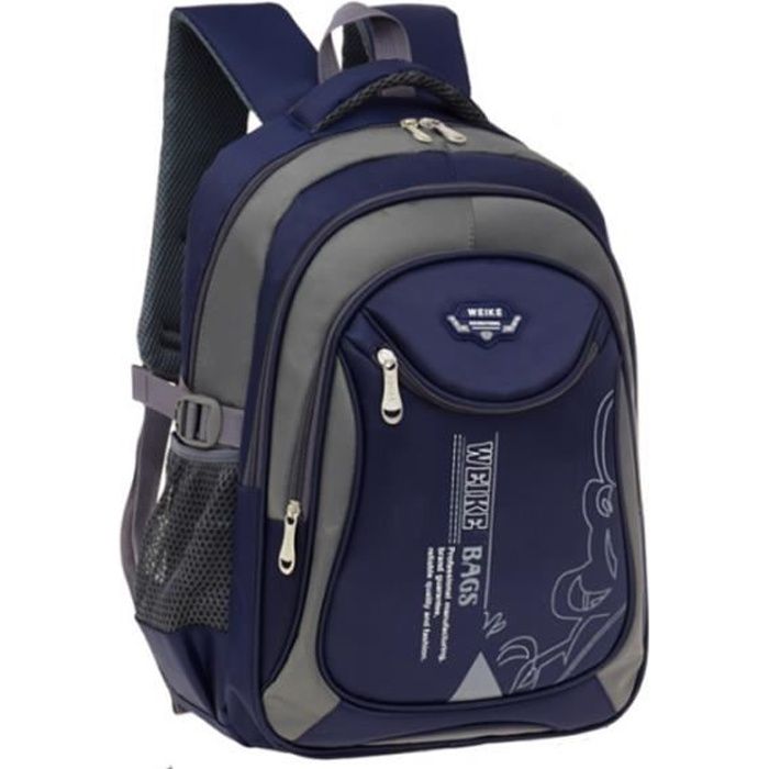 Cartable Garcon Primaire Sac Ados Enfant Garcon Sac D Ecole Garcon Sac Enfant Cartable Scolaire Cadeau Ado Garcon Bleu gris Cdiscount Bagagerie Maroquinerie