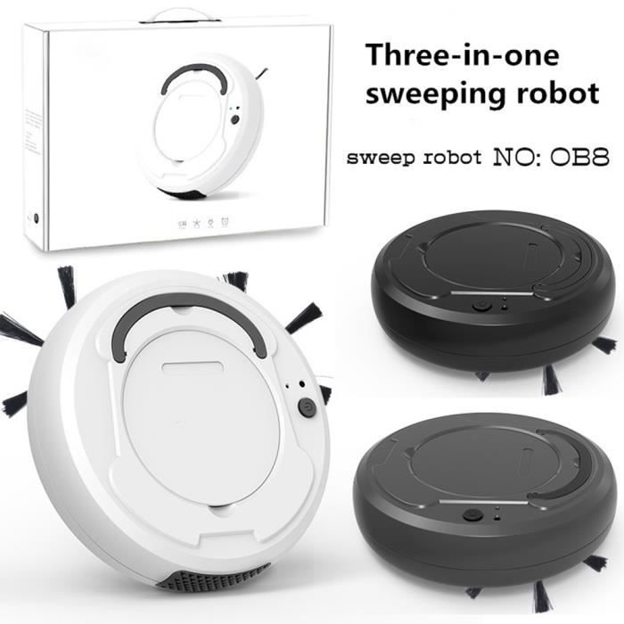 Aspirateur Robot Intelligent Noir adapté pour la Maison/Bureau Etc LQY Robot Automatique de Balayage Intelligent USB de Charge Automatique Intelligent Balayer