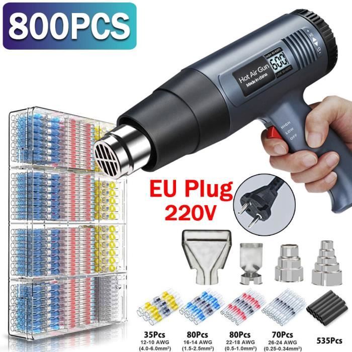 Pistolet à Air Chaud 300W - Mini Pistolet Thermique Portable Avec Température 200°C Pour Artisanat