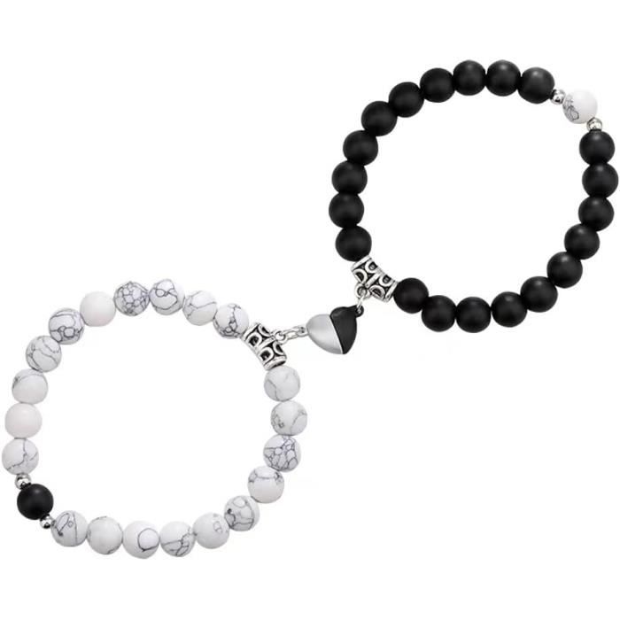 Bracelets pour Couples Romantique Magnétique