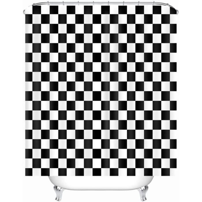 Chickw1 Rideau De Douche Imperméable Anti Moisissure, Polyester