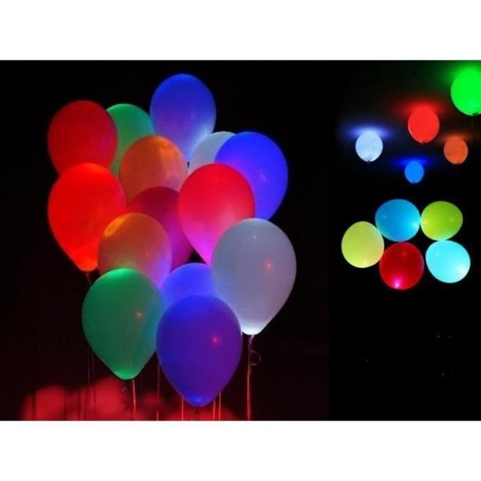 LED Ballon 40 cm lumineux avec LED lumières colorées