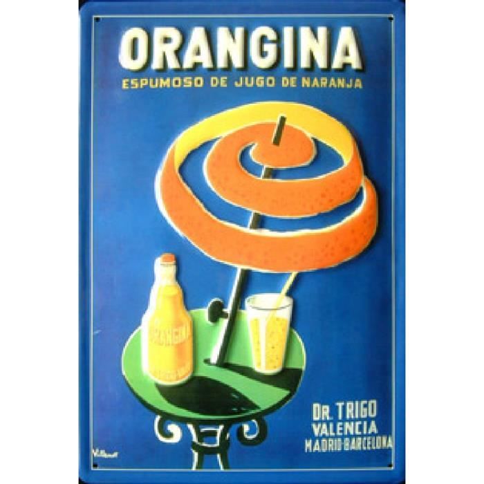 Plaque Metal Espagnole 30xcm Pub Retro Orangina Par Villemot Cdiscount Maison Plaque Metal Espagnole 30xcm Pub Retro Orangina Par Villemot Cdiscount Maison