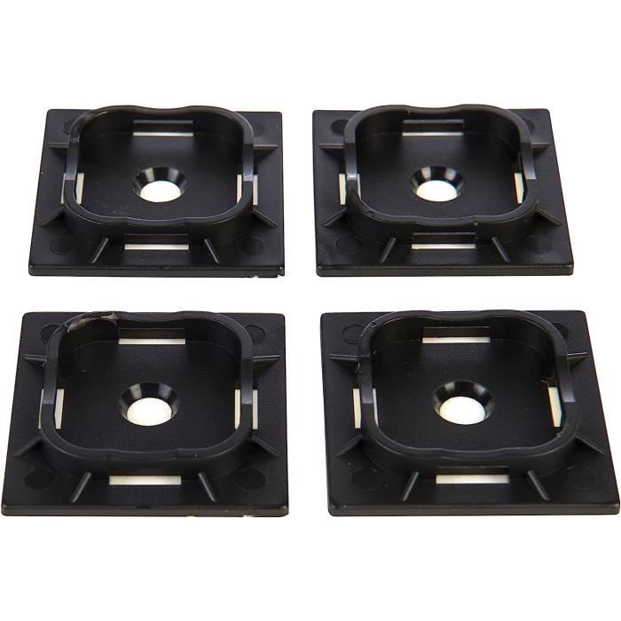 60 X Supports De Serre-câbles Uxcell - Type Selle - Nylon Noir - Largeur 9.2mm