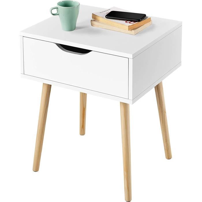 Lot De 2 Tables De Chevet,Table D'appoint, Table De Nuit Pour Salon Chambre Avec Tiroir Gris Beton 51x31x47 Cm Cfw371627 93693708