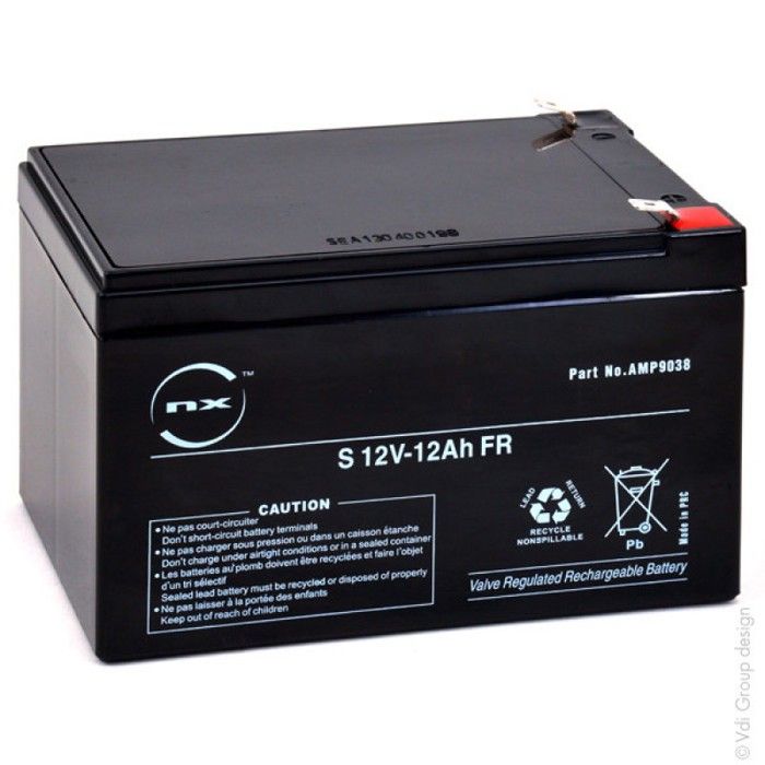 BATTERIE PLOMB ETANCHE ULTRACELL NP12-12 / UL12-12 - 12V 12Ah