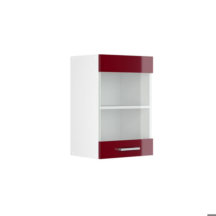 Armoire en verre R-Line 40cm Rouge brillant/Blanc Vicco 30485