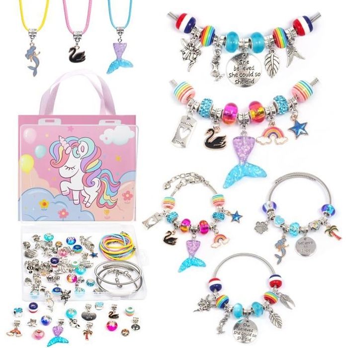 GeeKe Cadeau Fille 6-13 Ans, Enfant Jouet, Bracelet Bijoux Enfants