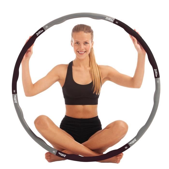 Hula-hoop fitness just be® Noir 2,1 kg - Cdiscount