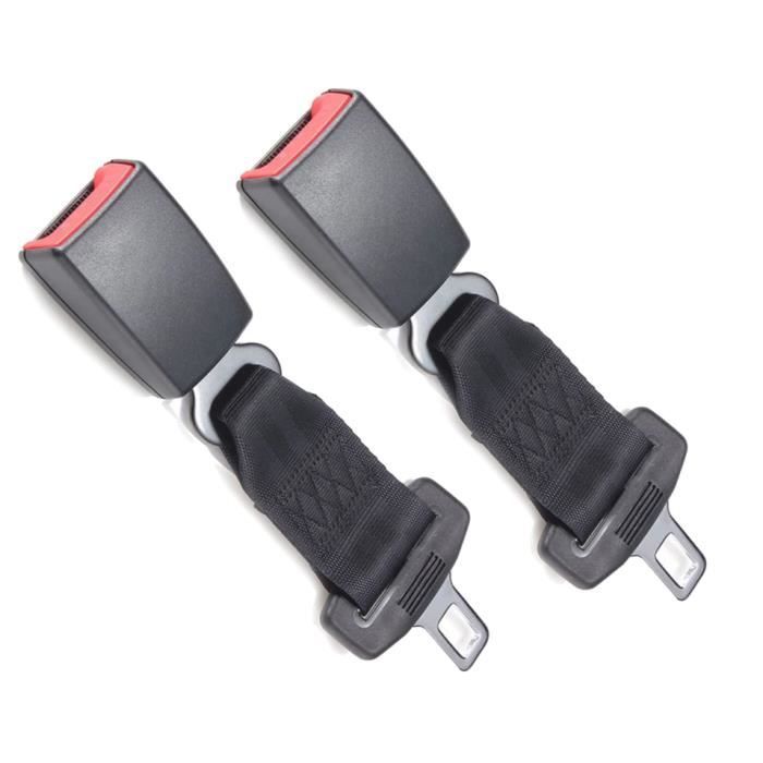 2pcs Boucle Ceinture Sécurité Voiture Acier Rallonge Ceinture Sécurité Universelle 23CM for