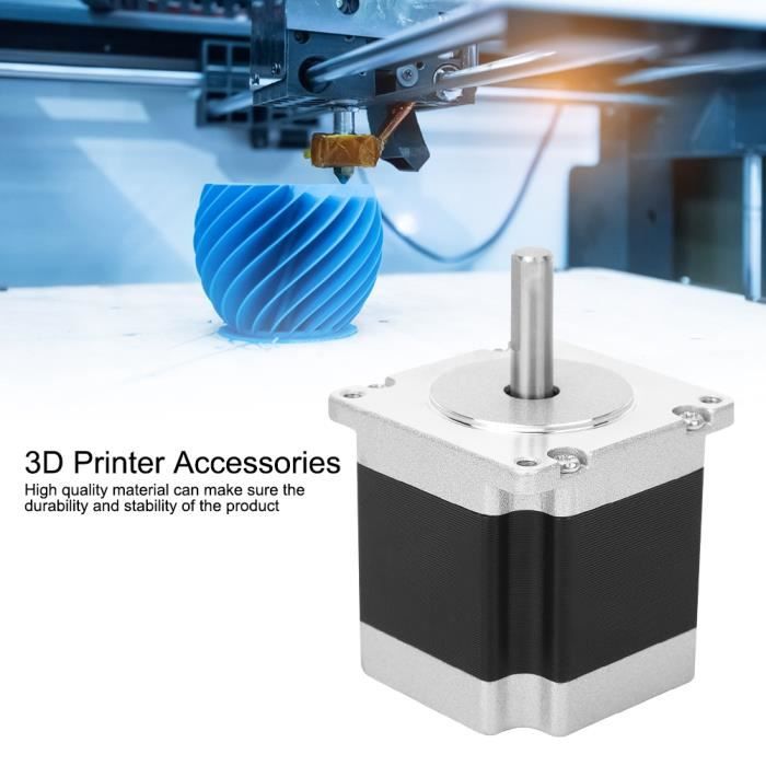 Moteur Pas à Pas Nema 23 23HS5628 57mm + Pilote TB6600 – Pour Imprimante 3D, CNC – Couple 12600 G.cm, 2.8A, Arbre 6.35mm
