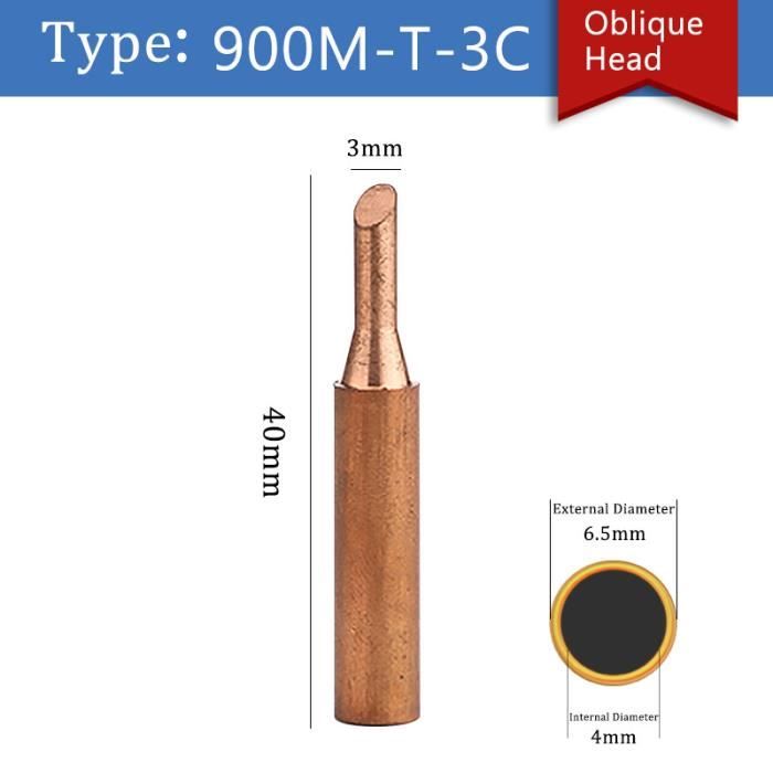 Lot De 15 Pannes à Souder 900M - Cuivre Pur Compatible Hakko Yihua Atten - Kit Complet Pour Station Soudage