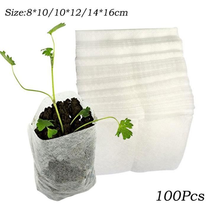 Jardinière,Sac de pépinière en tissu biodégradable épais,sac de croissance,Pot de semis Jardinière,Sac de pépinière en tissu biodégradable épais,sac de croissance,Pot de semis