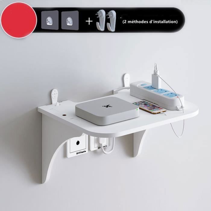Étagères murale 23cm Organisateur de Montage Flottante pour décodeur câble/lecteurs DVD/ routeur