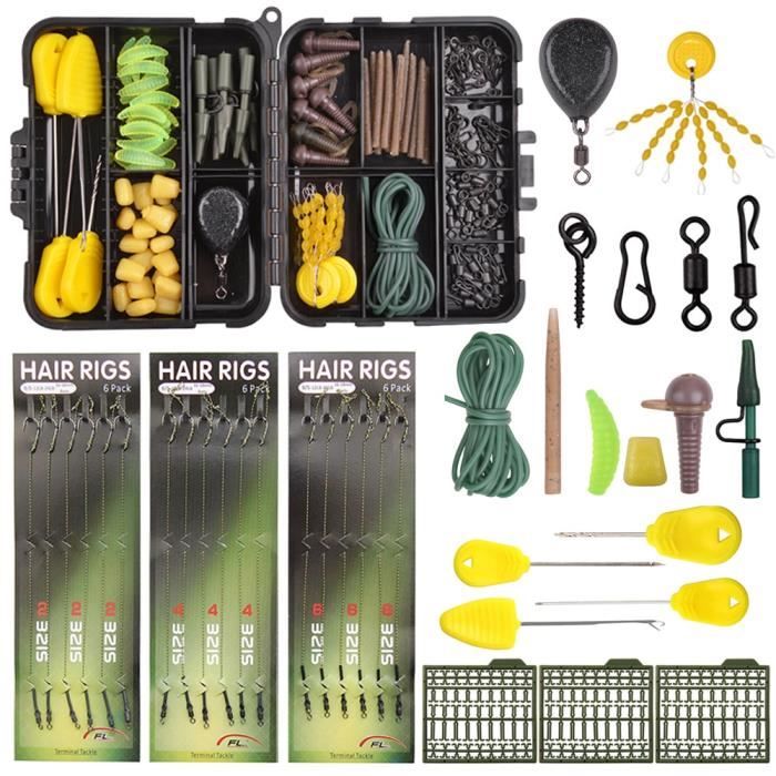 Outils de pêche,Kit d'accessoires de pêche à la carpe,matériel