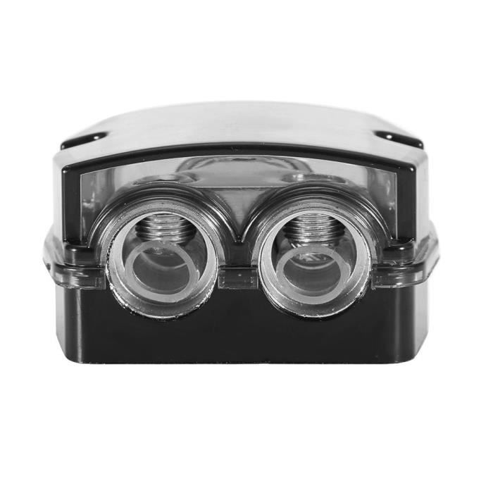 Bloc De Distribution Audio 2 Voies Pour Voiture, Camion, Bateau - Entrée 0GA, Sorties 4GA, Protection Contre Les Surtensions - 5