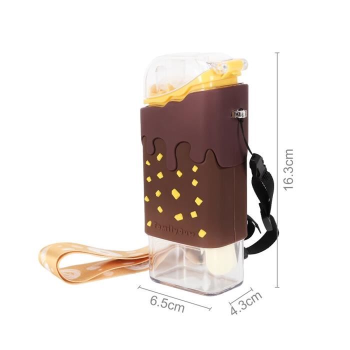 Gourde,Gourde plate en papier A5 A6, gourde transparente pour le sport