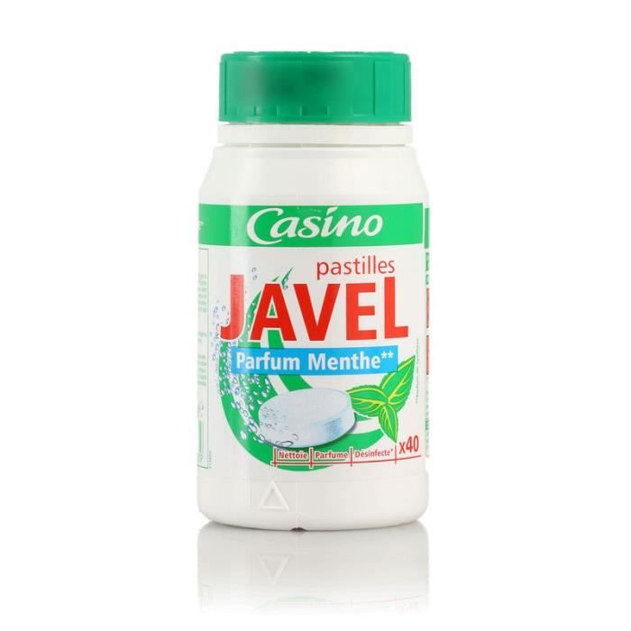 CASINO Pastilles javel parfum menthe - 40 pièces - Cdiscount Au