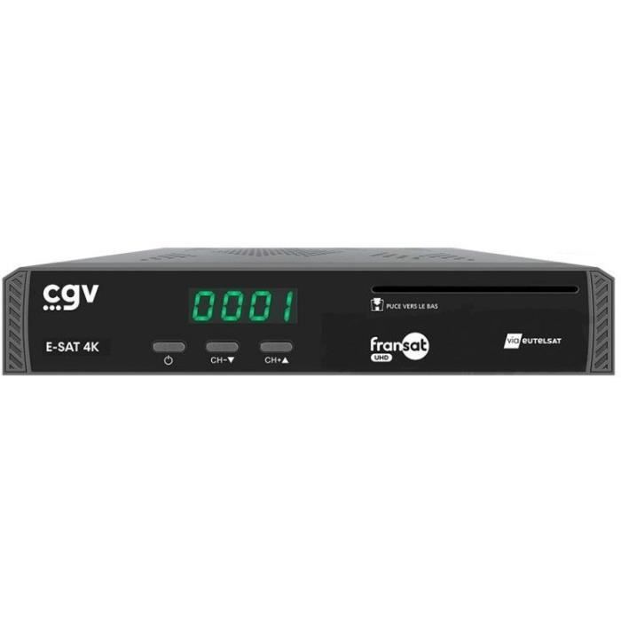 Récepteur-enregistreur satellite TNT - CGV - E-SAT 4K - UHD - FRANSAT - Compatible camping car Récepteur-enregistreur satellite TNT - CGV - E-SAT 4K - UHD - FRANSAT - Compatible camping car