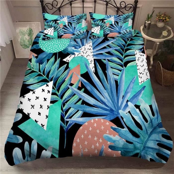 Parure De Lit 3D Chickw1 - Imprimé Nuages Et Ciel, 3 Pièces, Housse De Couette Et Taies D'oreiller