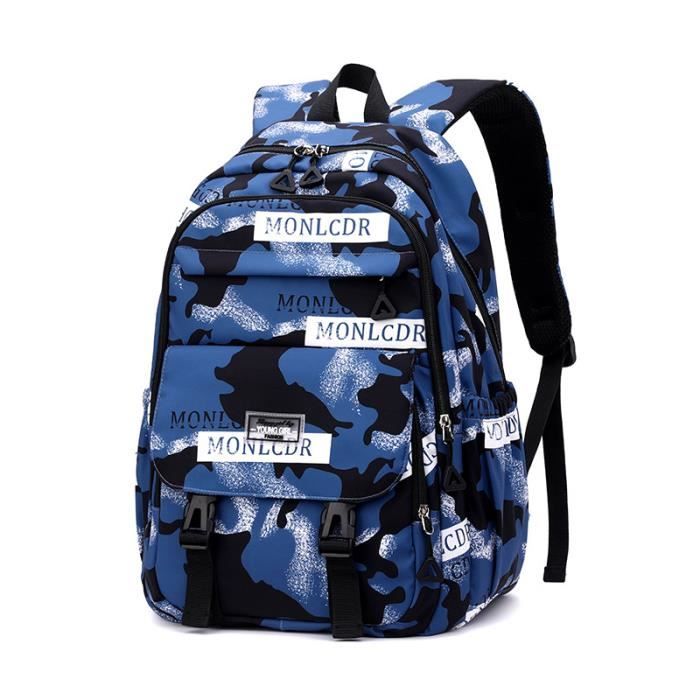 Sac à Dos Scolaire Caran·Y - Pour Garçons/filles +12 Ans, Bleu Marine, Neuf Avec étiquettes