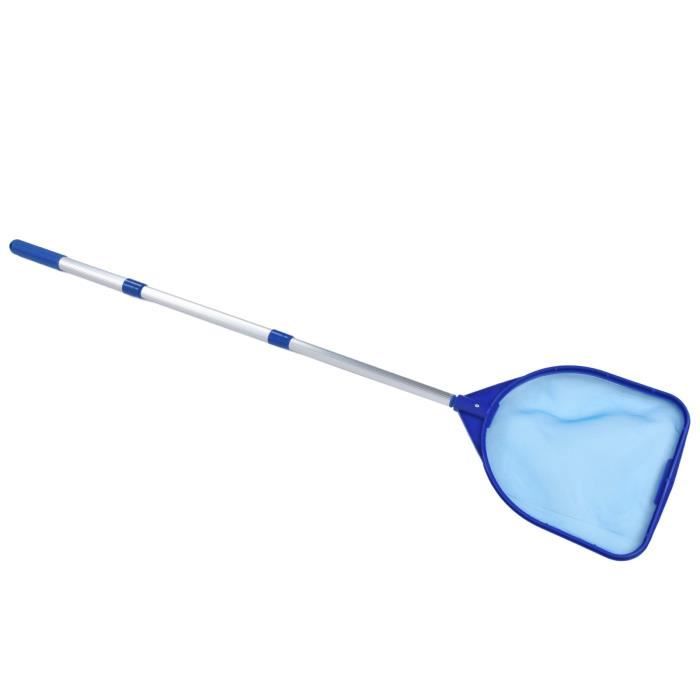 Écumoire Télescopique Pour Piscine 130 Cm - Filet à Mailles Fines Avec Manche Aluminium - Nettoyage Feuilles Et Débris