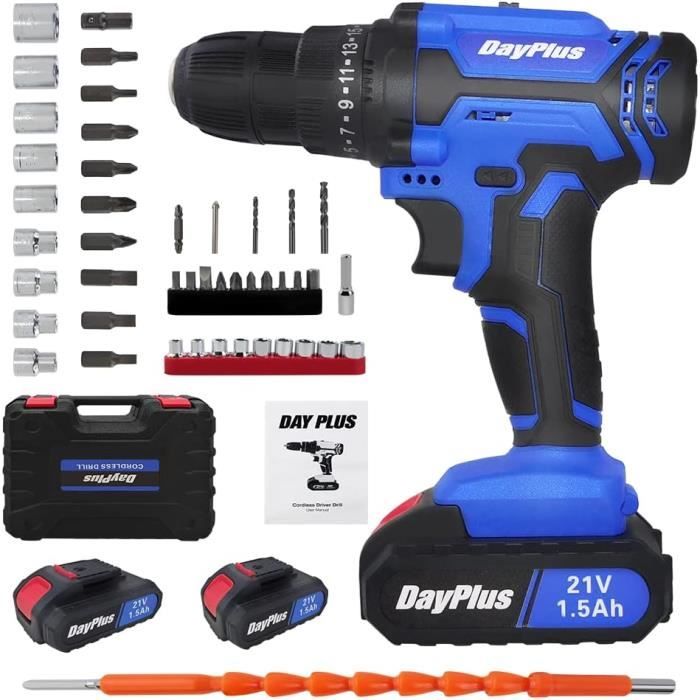 ALEAPOW Visseuse Devisseuse Sans Fil 3,6 V, Visseuse Sans Fil 5Nm, Batterie Lithium-ion 2,0 Ah