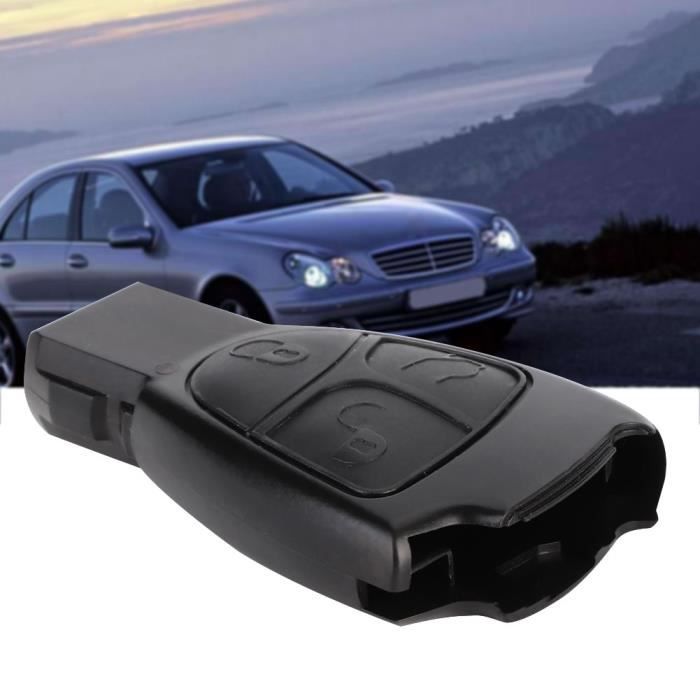 Coque Clé Plip Mercedes 3 Boutons Sans Rainure – Pro-Plip Pour Classe A C E ML S SL G W, Lame Vierge à Graver