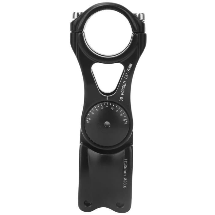 HIOPOIUYT Potence Guidon Vélo Pliable Alliage Aluminium - Double Tige Réglable 25.4 Mm - Noir/Rouge/Argent/Or