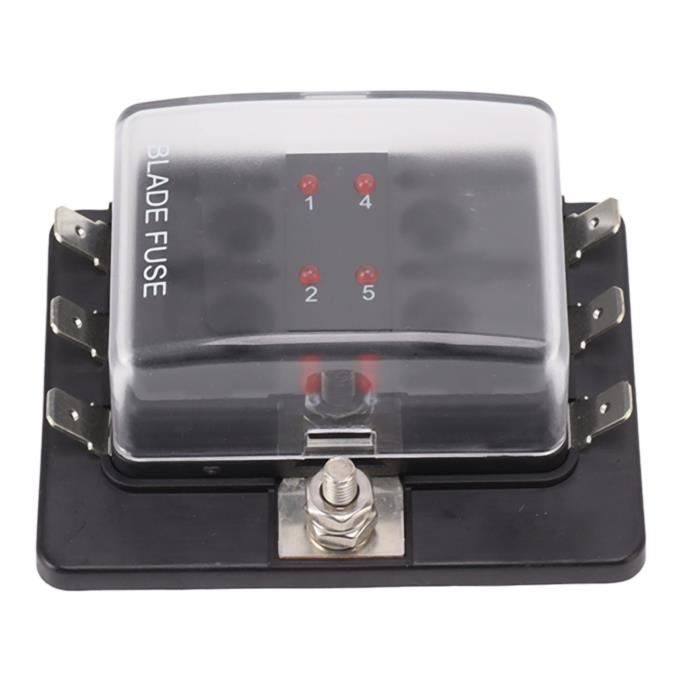 Bloc De Fusibles Moto 12V Universel Avec LED – Boîte Relais + Fusibles Haute Performance Pour Voiture, Moto, Quad, 4 Groupes