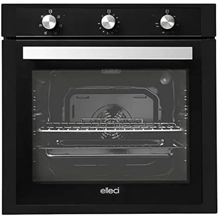 Four électrique ventilé - ELLECI - FGSP60240NS - 73 L - Classe A - Couleur noire - Elleci