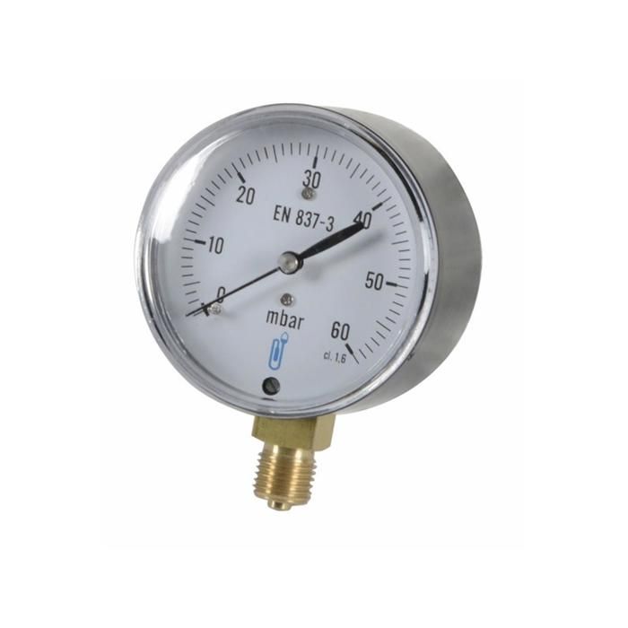 BFG - Manómetro hidráulico vertical, diámetro 63 mm, rosca de 1/4 BSP - Manómetro industrial, presión máx. 6 Bar, Clase de Precisión 2.5, Preciso y Fiable BFG - Manómetro hidráulico vertical, diámetro 63 mm, rosca de 1/4 BSP - Manómetro industrial, presión máx. 6 Bar, Clase de Precisión 2.5, Preciso y Fiable