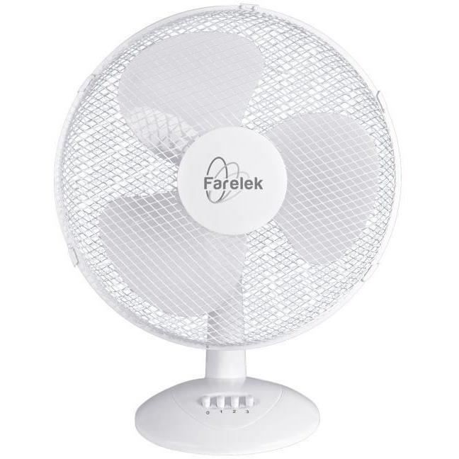 MIAMI 40 - Ventilateur à poser Ø40cm 50W blanc oscillant