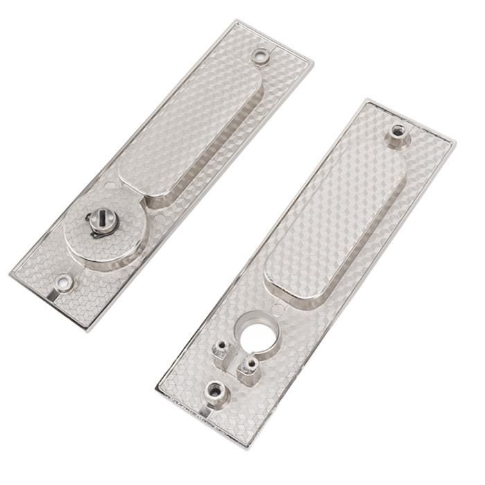 Serrure Emtek Pour Porte De Poche Ovale étroite - Modèle Privacy 2165 - Chrome Poli NEUF