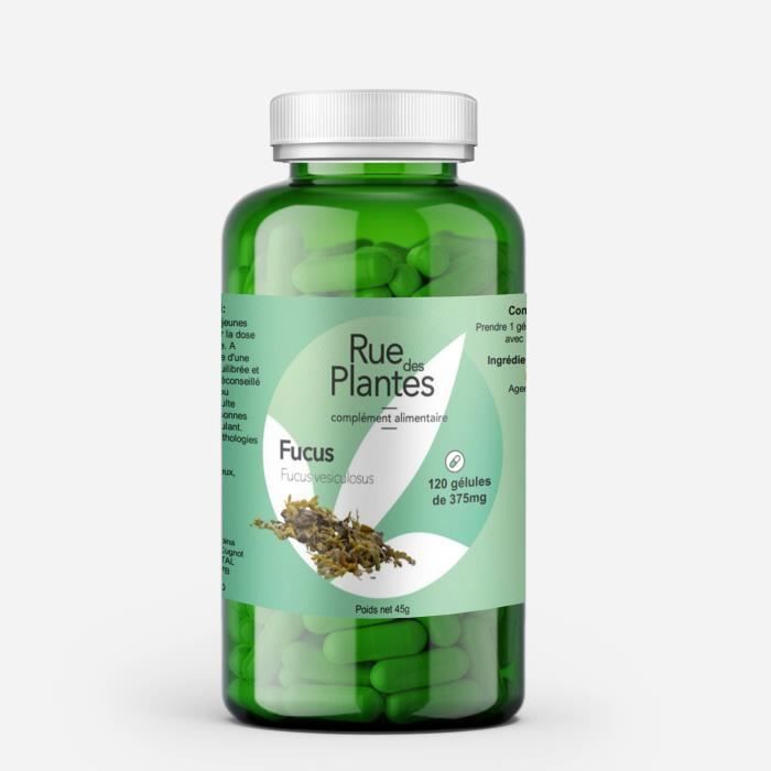 Comparer les prix de Gélules de Fucus - Algues Naturelles - 120 Gélules - Soutien Digestif - Perte de Poids - Riche en Iode